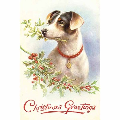 Vintage Christmas card Christmas Greetings